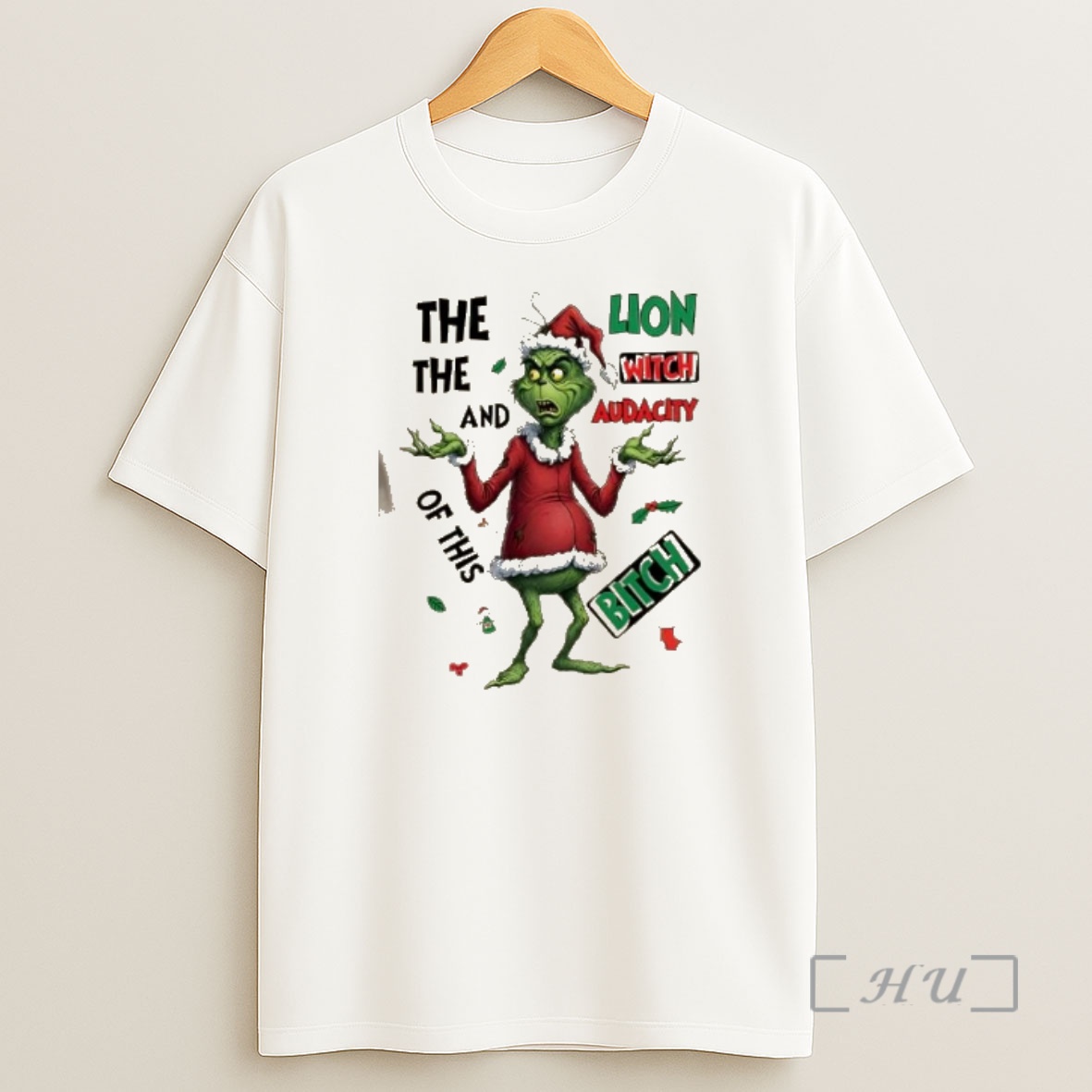 Officials Grinch The Lion The Witch And The Audacity Of This Bitch Christmas Shirt Sweatshirt Tee