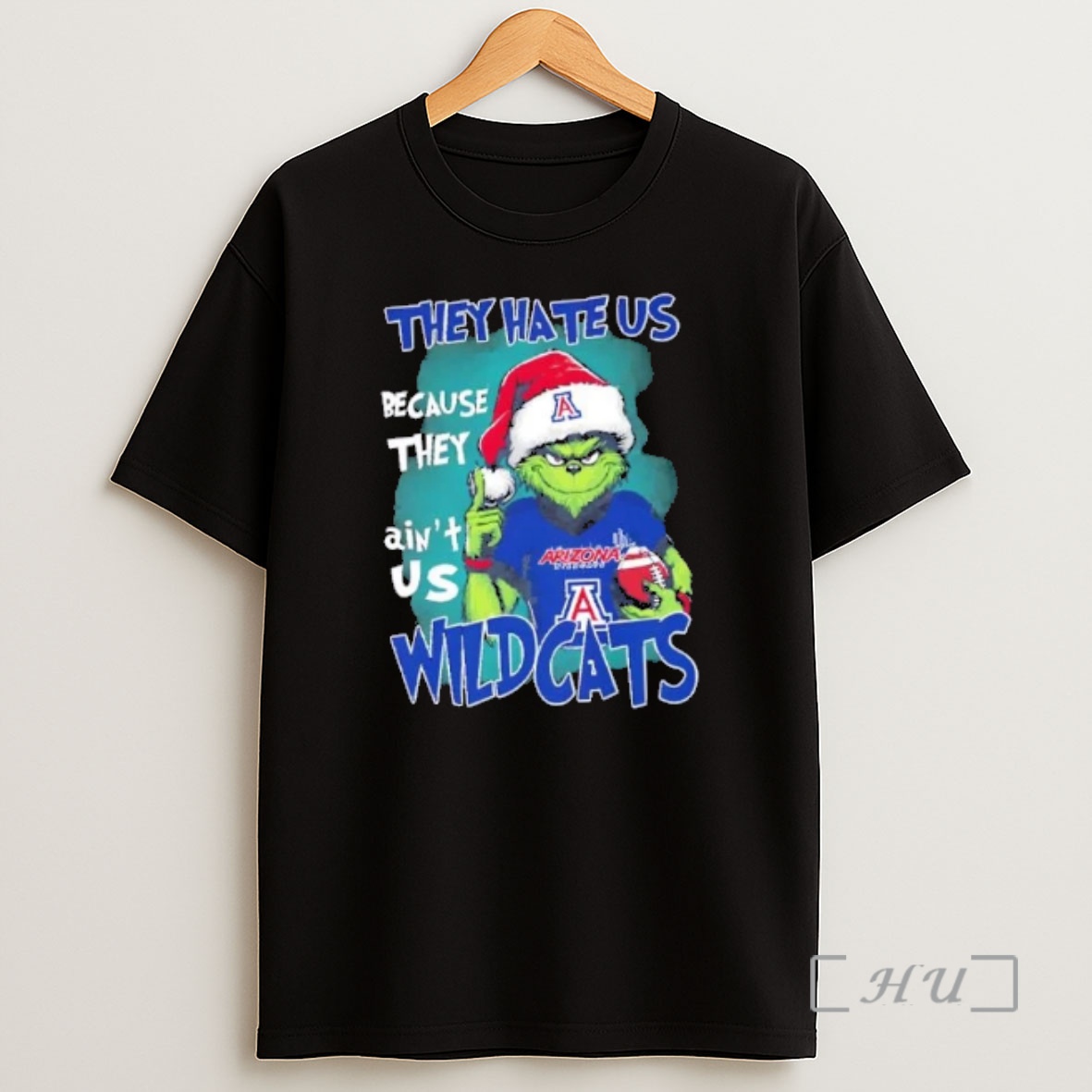 Officials Grinch They Hate Us Because They Aint Us Arizona Wildcats Christmas Premium Shirt Sweatshirt Tee