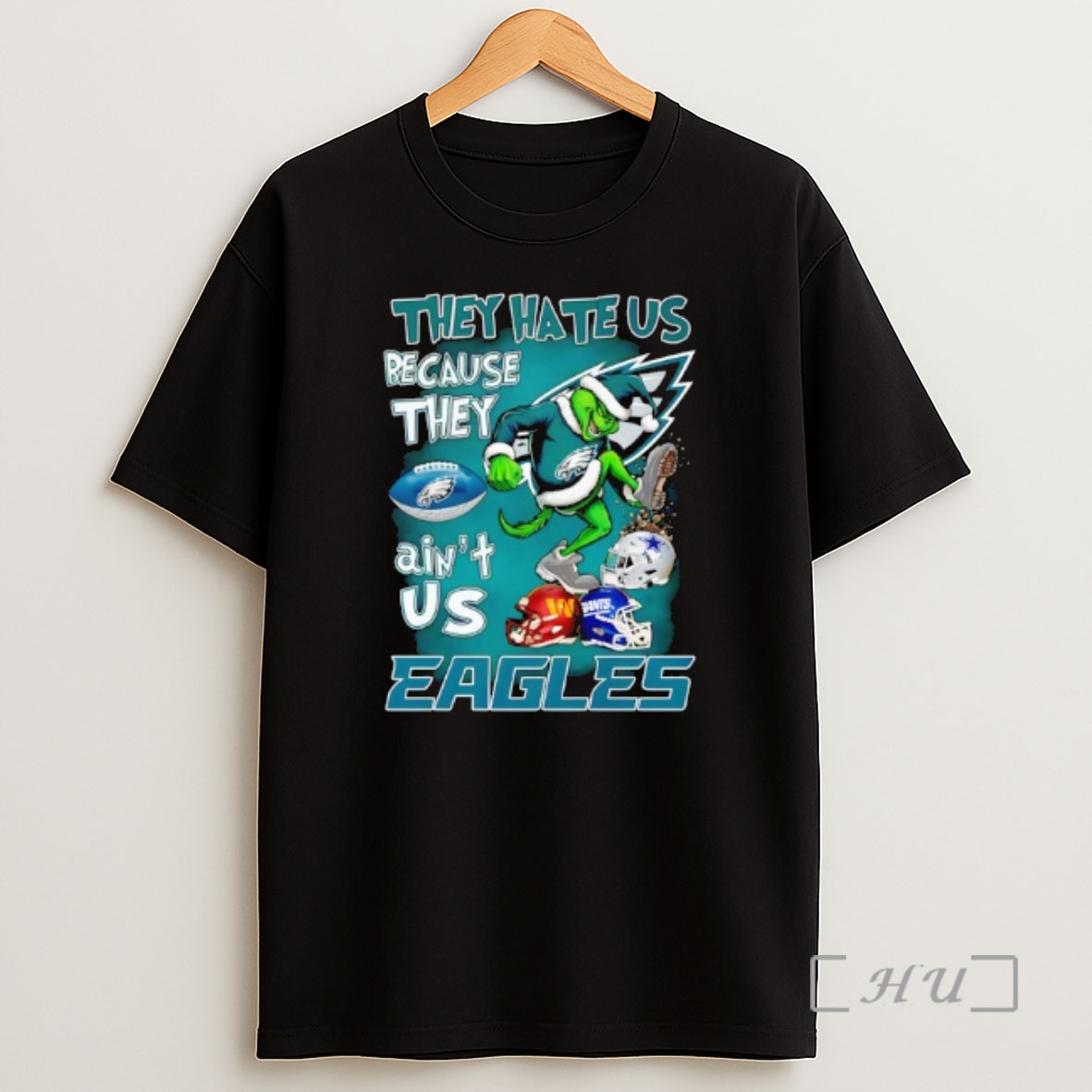 Officials Grinch They Hate Us Because They Aint Us Philadelphia Eagles Shirt Sweatshirt Tee