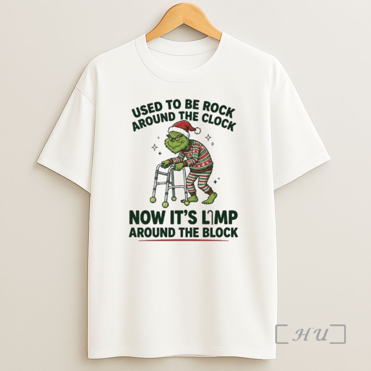 Officials Grinch Used To Be Rock Around The Clock Now Its Limp Around The Block Shirt Sweatshirt Tee