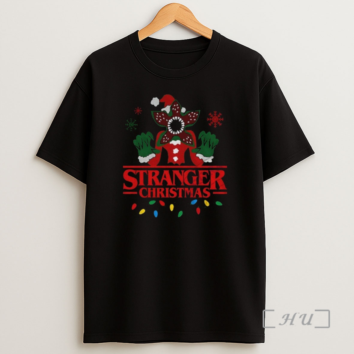 Officials Grinch X Demogorgon Santa Claus Stranger Things Christmas Premium Shirt Sweatshirt Tee
