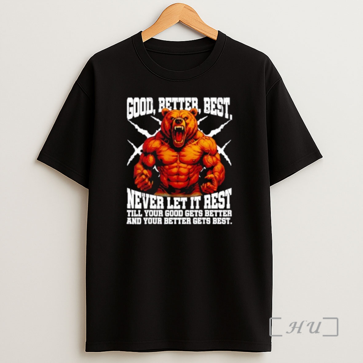 Officials Grumpy Bear Never Let It Rest Till Your Good Gets Best Motivation Chicago Bears Quote Shirt Sweatshirt Tee