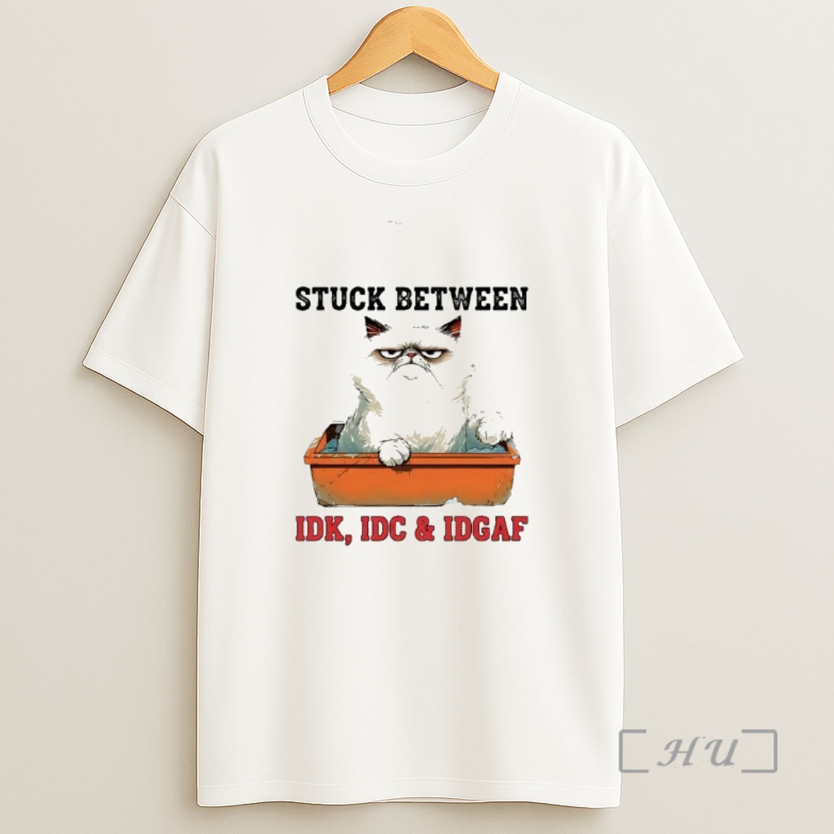 Officials Grumpy Cat Stuck Between Idk Idc And Idgaf Shirt Sweatshirt Tee