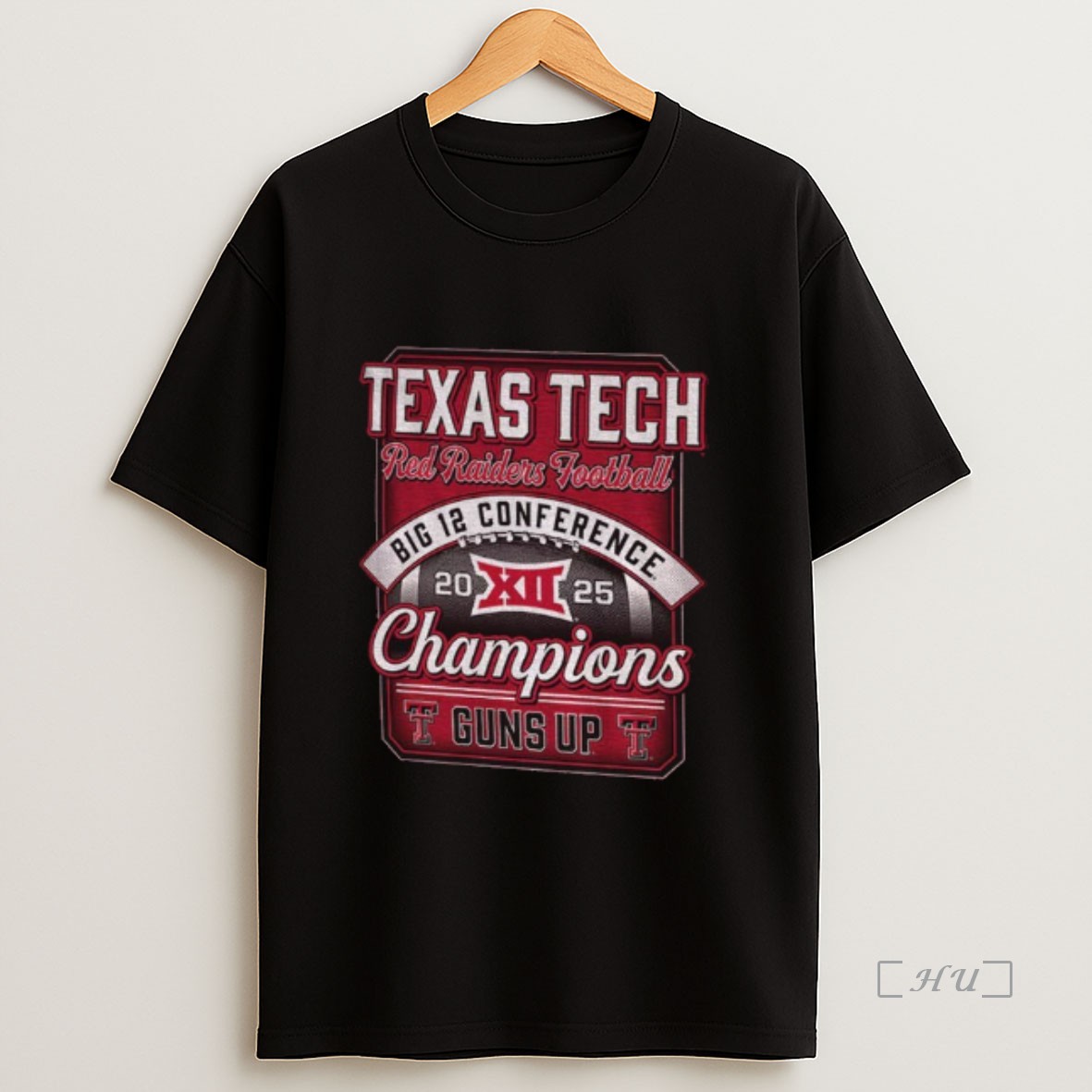 Officials Guns Up Texas Tech Red Raiders 2025 Big 12 Football Champions Premium Shirt Sweatshirt Tee
