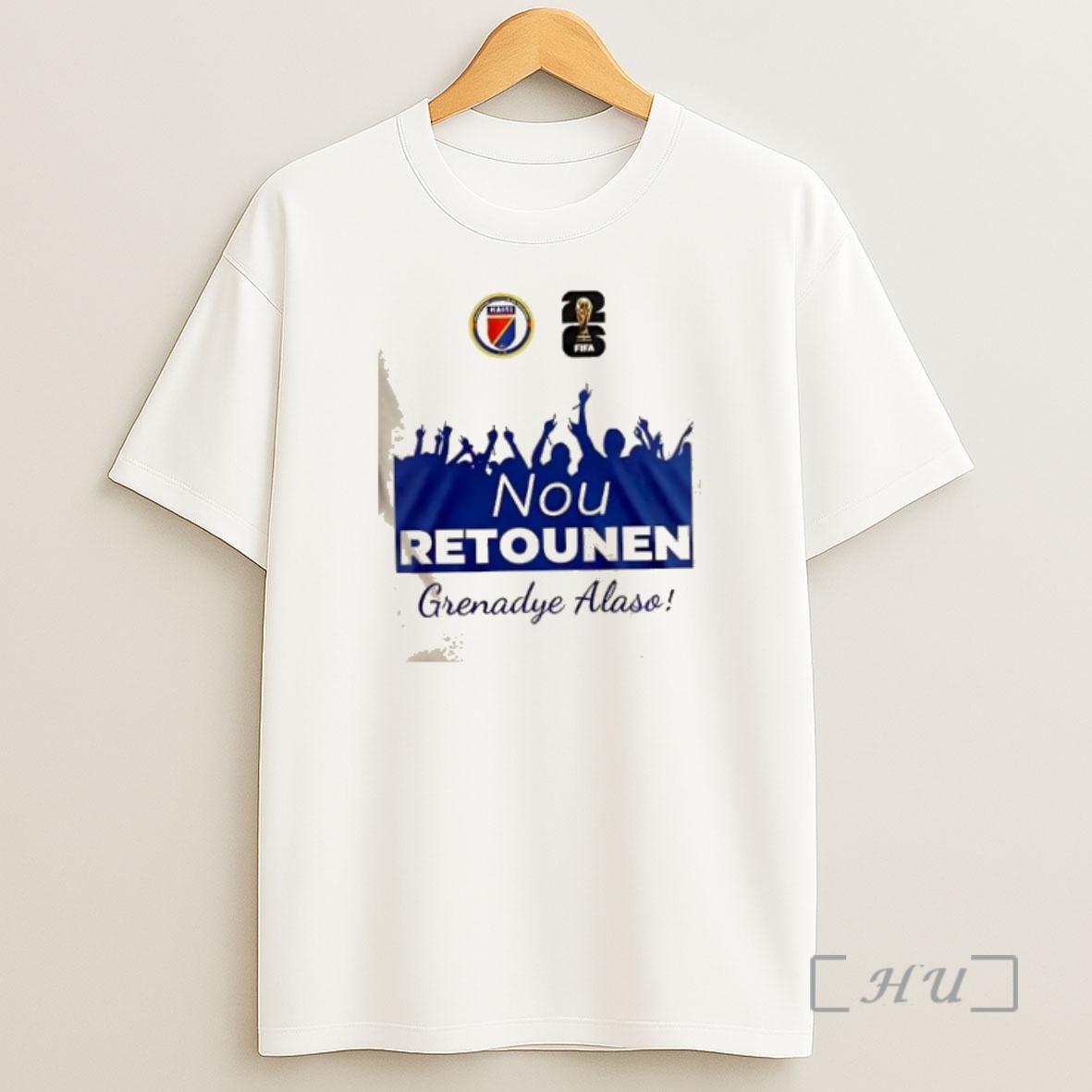 Officials Haitienne De Football Nou Retounen Collection 2 Sided Premium Shirt Sweatshirt Tee