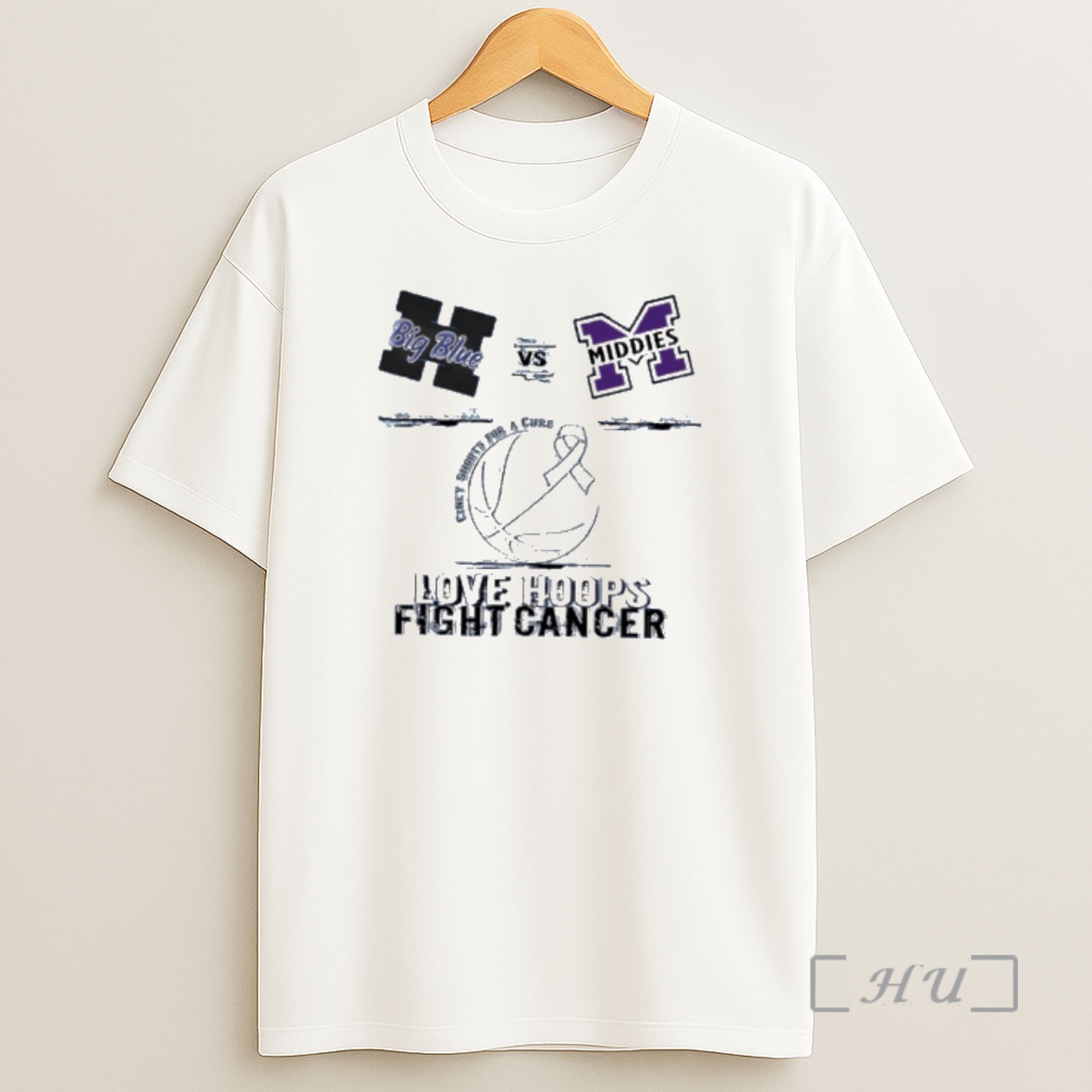 Officials Hamilton Big Blue Vs Middletown Middies 2026 Love Hoops Fight Cancer Shirt Sweatshirt Tee