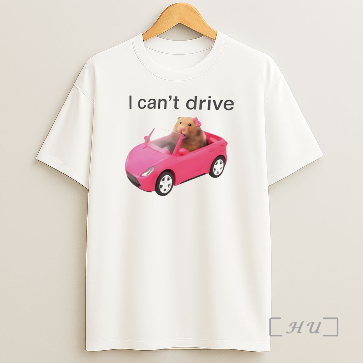 Officials Hamster Driving Pink Car I Cant Drive Premium Shirt Sweatshirt Tee