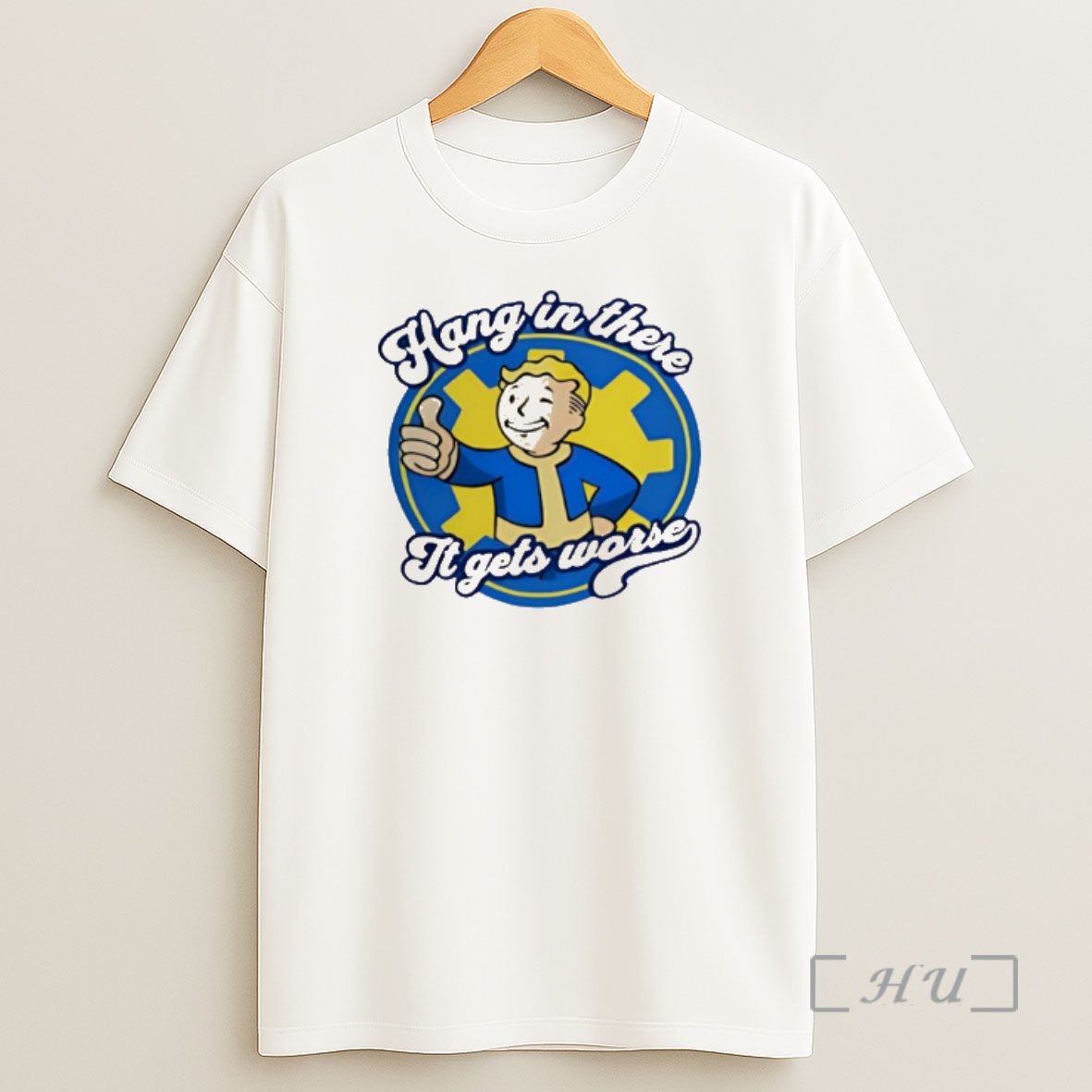 Officials Hang In There It Gets Worse Vault Boy Shirt Sweatshirt Tee