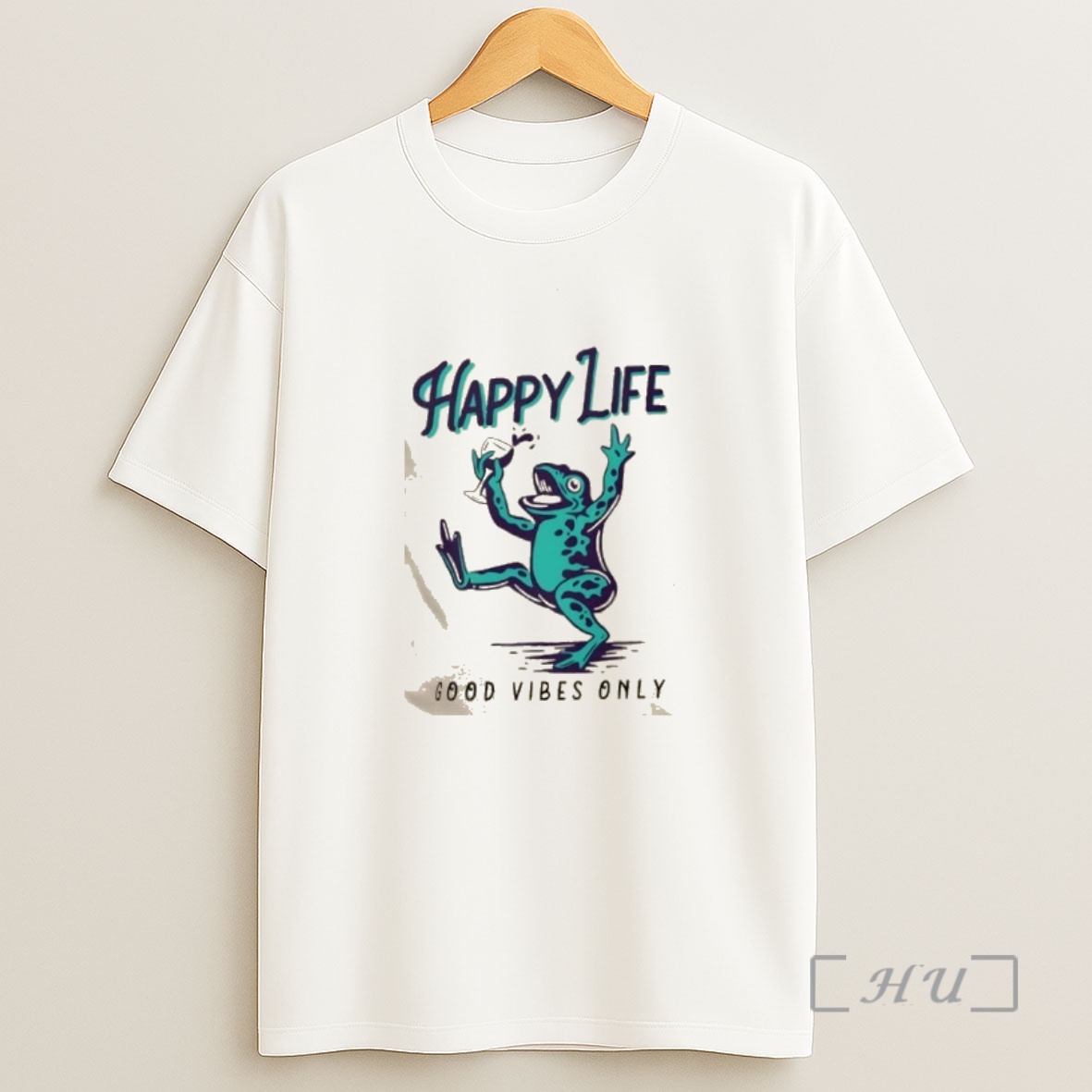 Officials Happy Life Good Vibes Only Frog Shirt Sweatshirt Tee