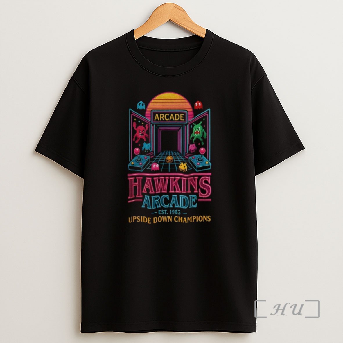 Officials Hawkins Arcade Est 183 Upside Down Champions Premium Shirt Sweatshirt Tee