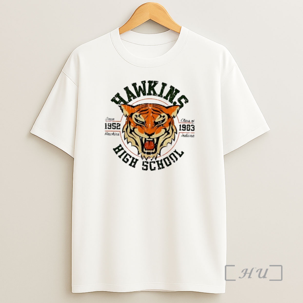 Officials Hawkins High School Tiger Stranger Things Since 1952 Hawkins Class Of 1983 Indiana Logo Shirt Sweatshirt Tee
