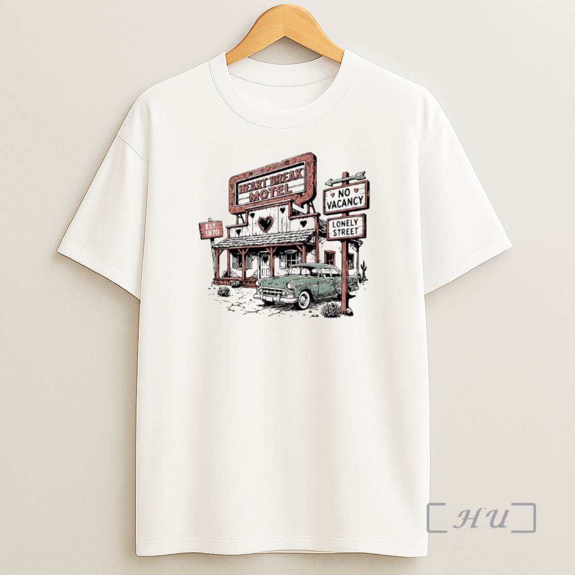 Officials Heart Break Motel No Vacancy Lonely Street Shirt Sweatshirt Tee
