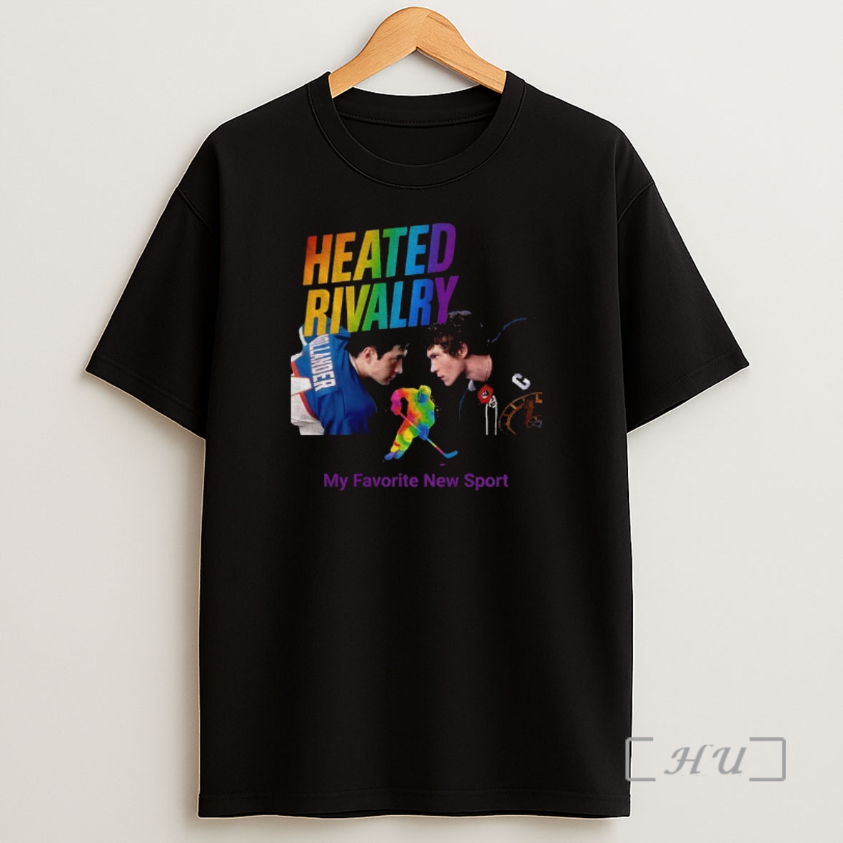 Officials Heated Rivalry Gay Hockey Pride Lgbtq Rainbow Hockey Graphic Shirt Sweatshirt Tee