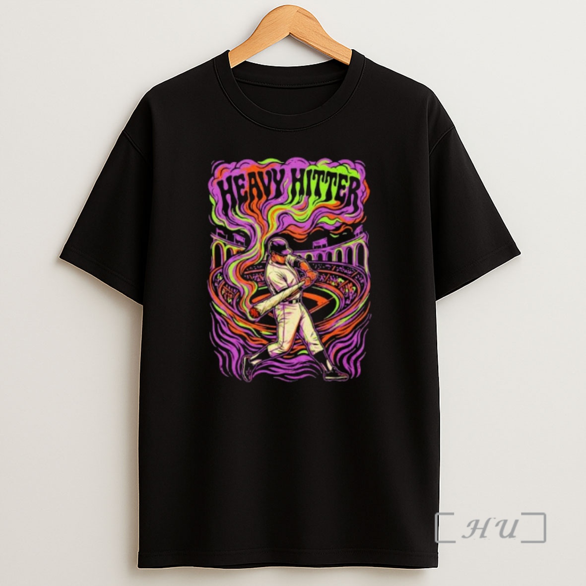 Officials Heavy Hitter Psychedelic Baseball Ornaments Shirt Sweatshirt Tee