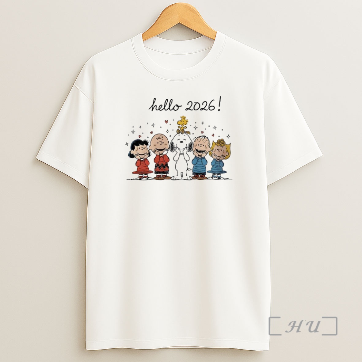 Officials Hello 2026 Snoopy Peanuts 1960s New Year Scene Premium Shirt Sweatshirt Tee