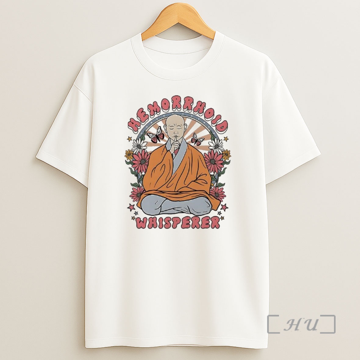 Officials Hemorrhoid Whisperer Monk Meditates Meme Premium Shirt Sweatshirt Tee