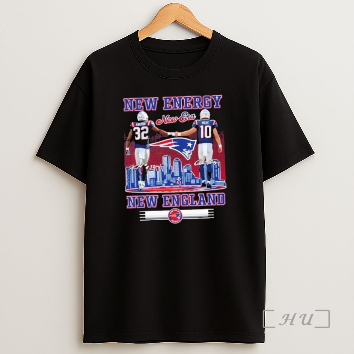 Officials Henderson X Maye New Energy New Era New England Patriots Skyline Shirt Sweatshirt Tee