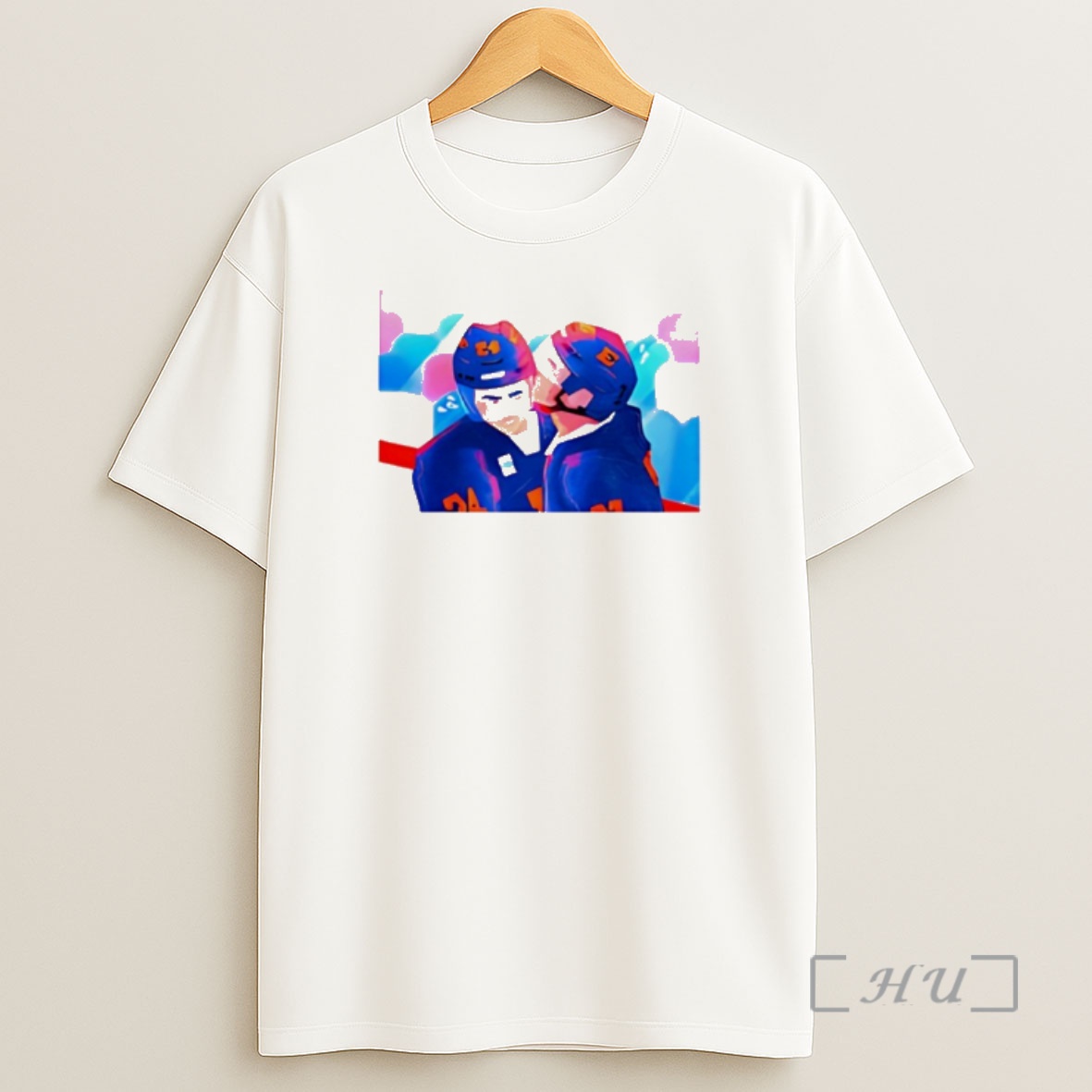 Officials Hollanov Ilya Rozanov Kissing Shane Hollander Hockey Art Shirt Sweatshirt Tee