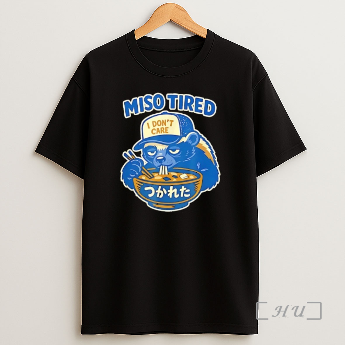 Officials Honey Badger Eating Ramen Miso Tired I Dont Care Funny Shirt Sweatshirt Tee