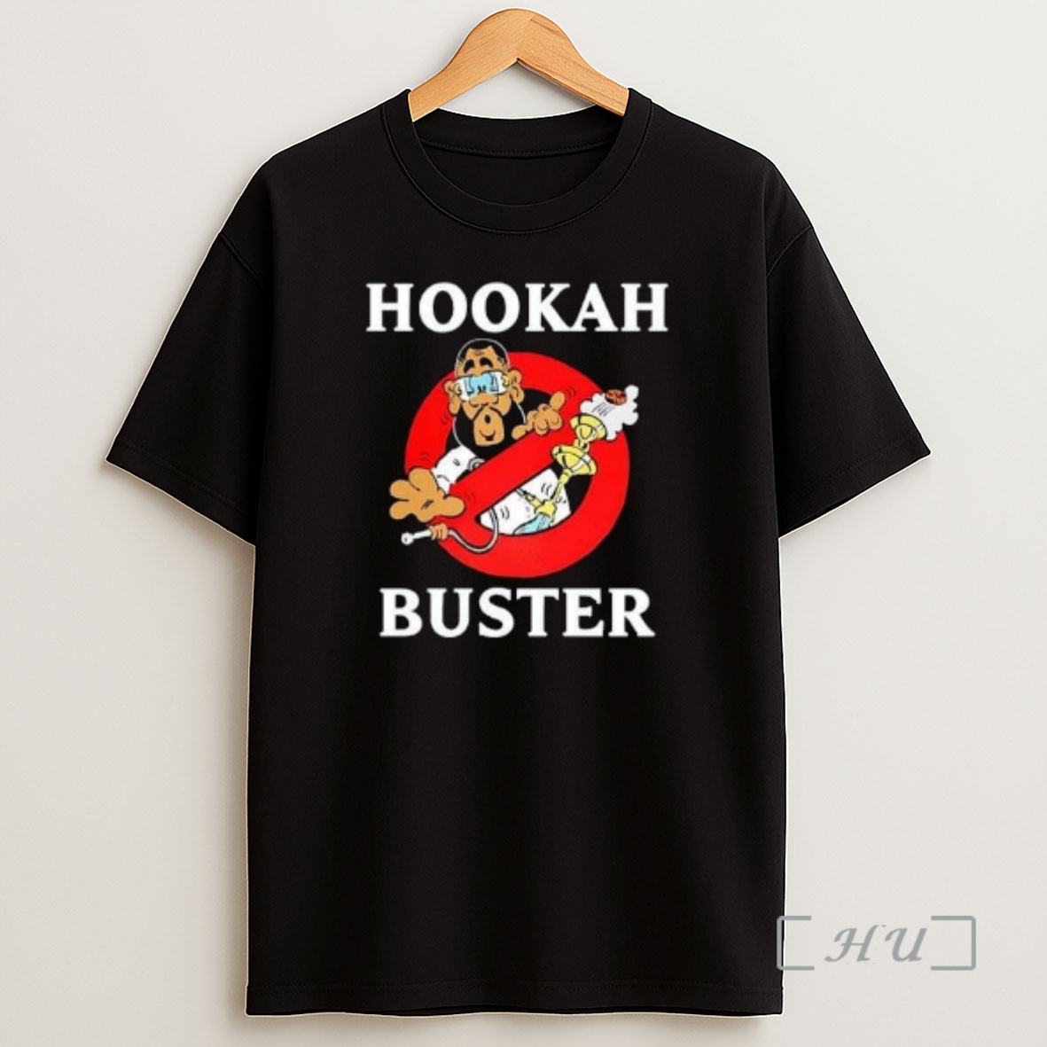 Officials Hookah Buster Ban Logo Caricature Circle Black Premium Shirt Sweatshirt Tee