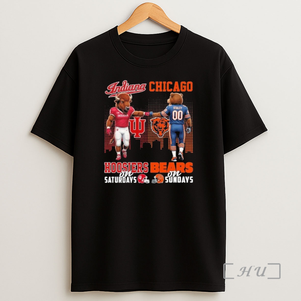 Officials Hoosiers Vs Bears Mascot On Saturdays And On Sundays Shirt Sweatshirt Tee