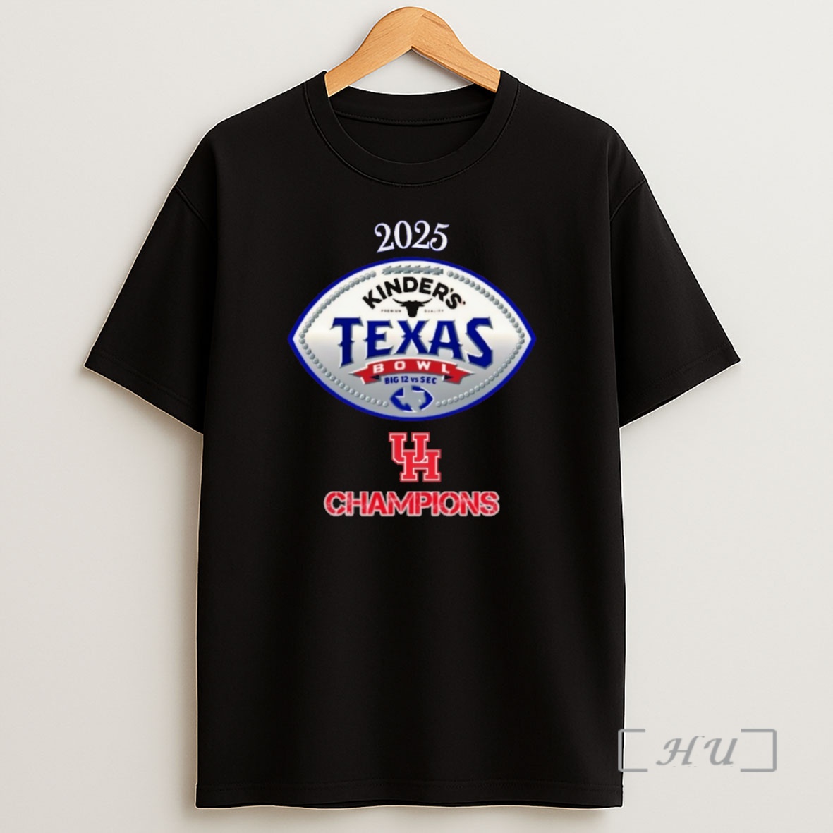 Officials Houston Cougars 2025 Kinders Texas Bowl Champions Logo Shirt Sweatshirt Tee