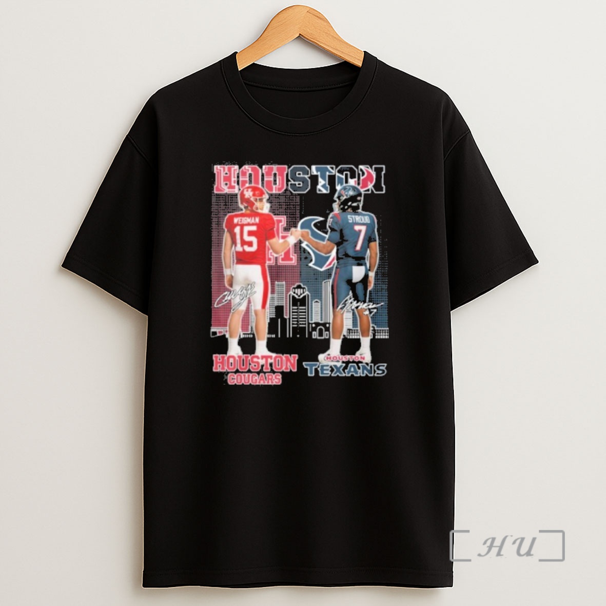 Officials Houston Cougars Conner Weigman And Houston Texans Cj Stroud Shirt Sweatshirt Tee