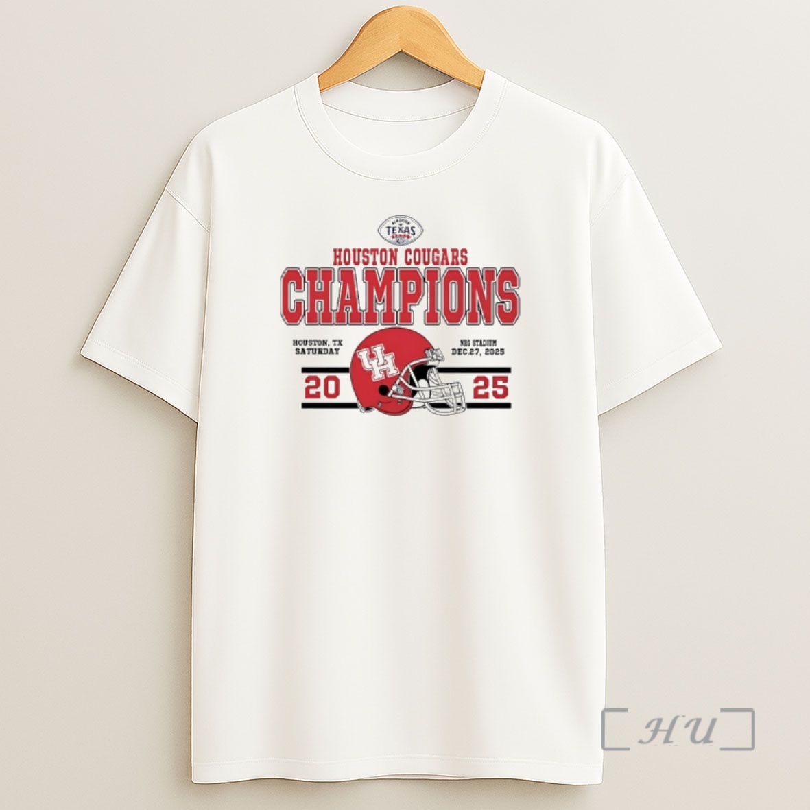 Officials Houston Cougars Football 2025 Kinders Texas Bowl Champions Classic Shirt Sweatshirt Tee