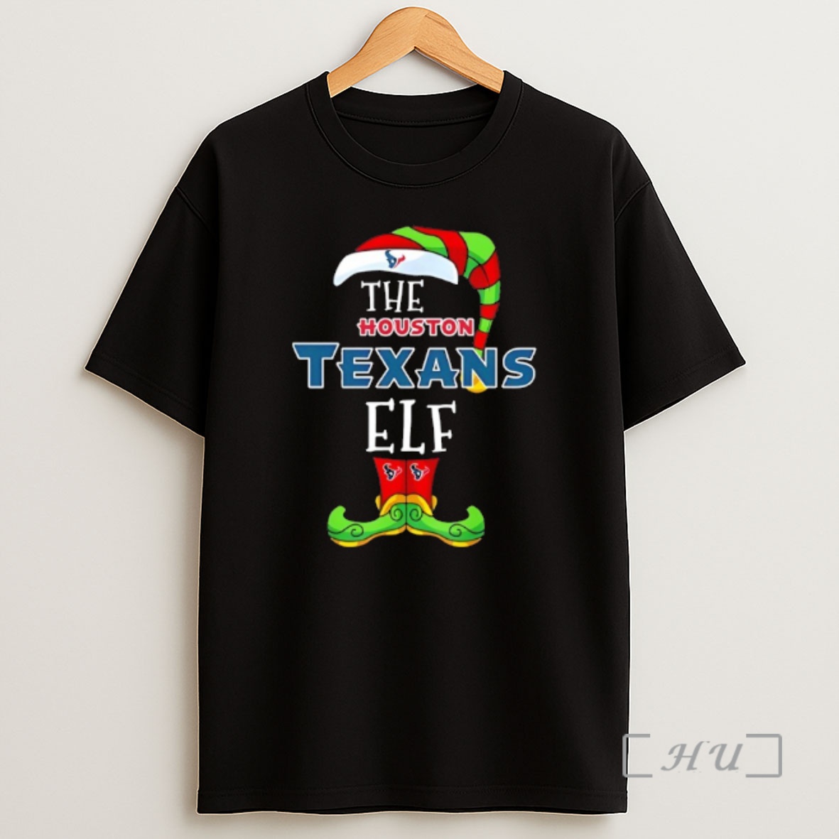 Officials Houston Texans Christmas Elf Shirt Sweatshirt Tee