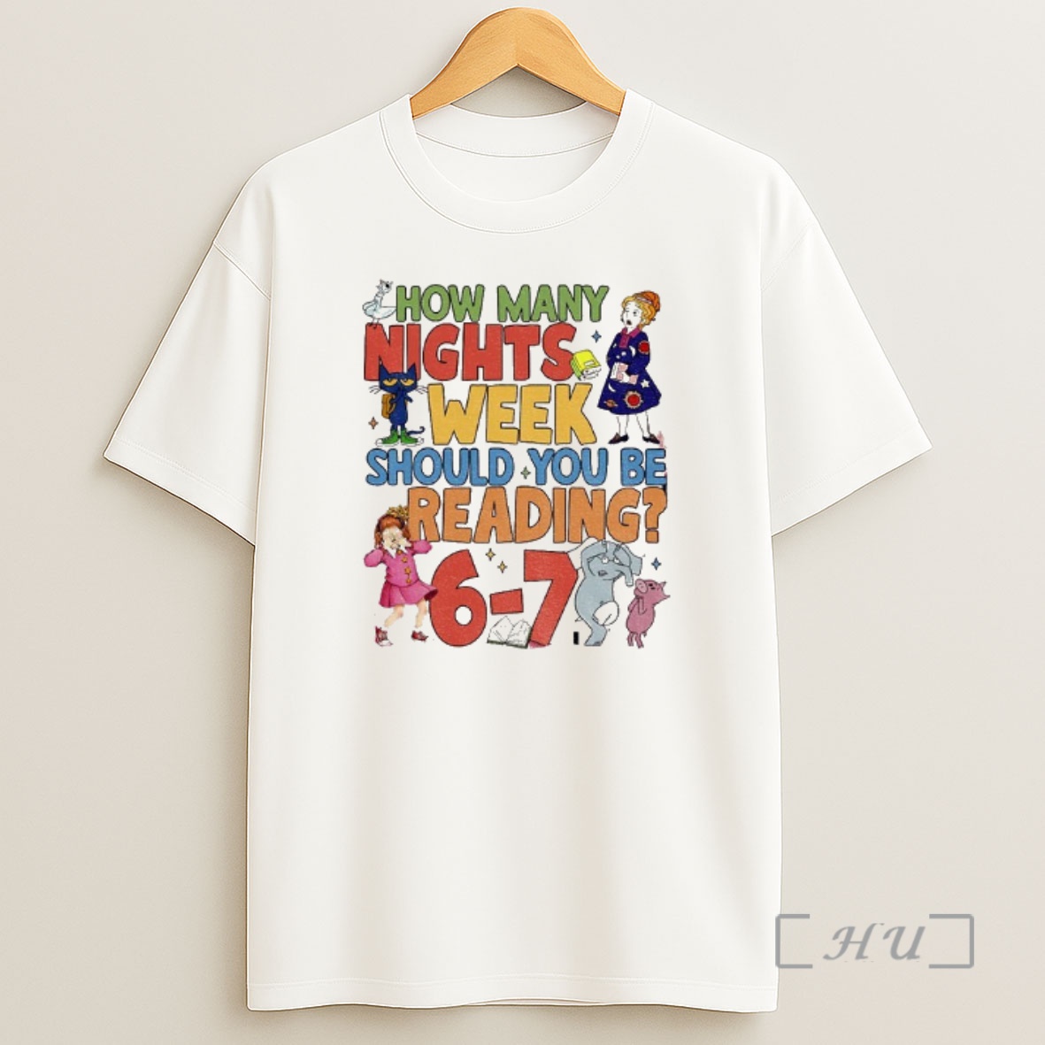 Officials How Many Nights A Week Should You Be Reading 6 7 Childrens Books Premium Shirt Sweatshirt Tee