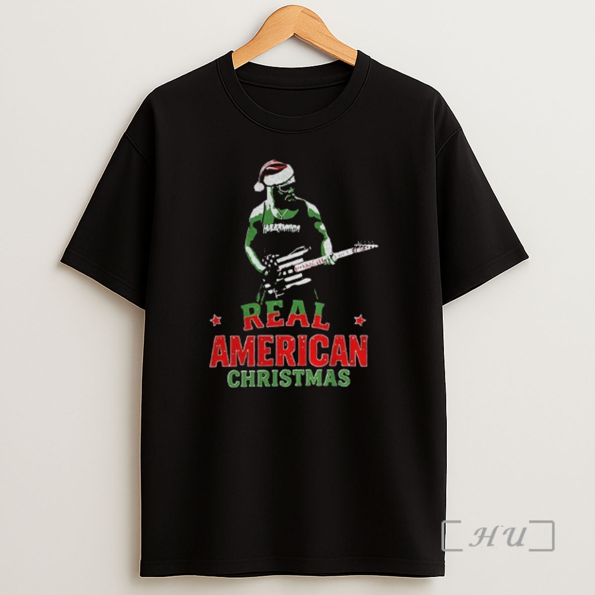 Officials Hulk Hogan Santa Hat Real American Christmas Shirt Sweatshirt Tee
