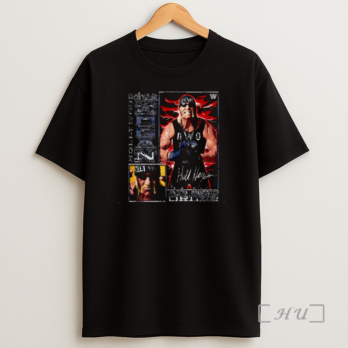 Officials Hulk Hogan Nwo Vintage Card Signature Christmas Shirt Sweatshirt Tee