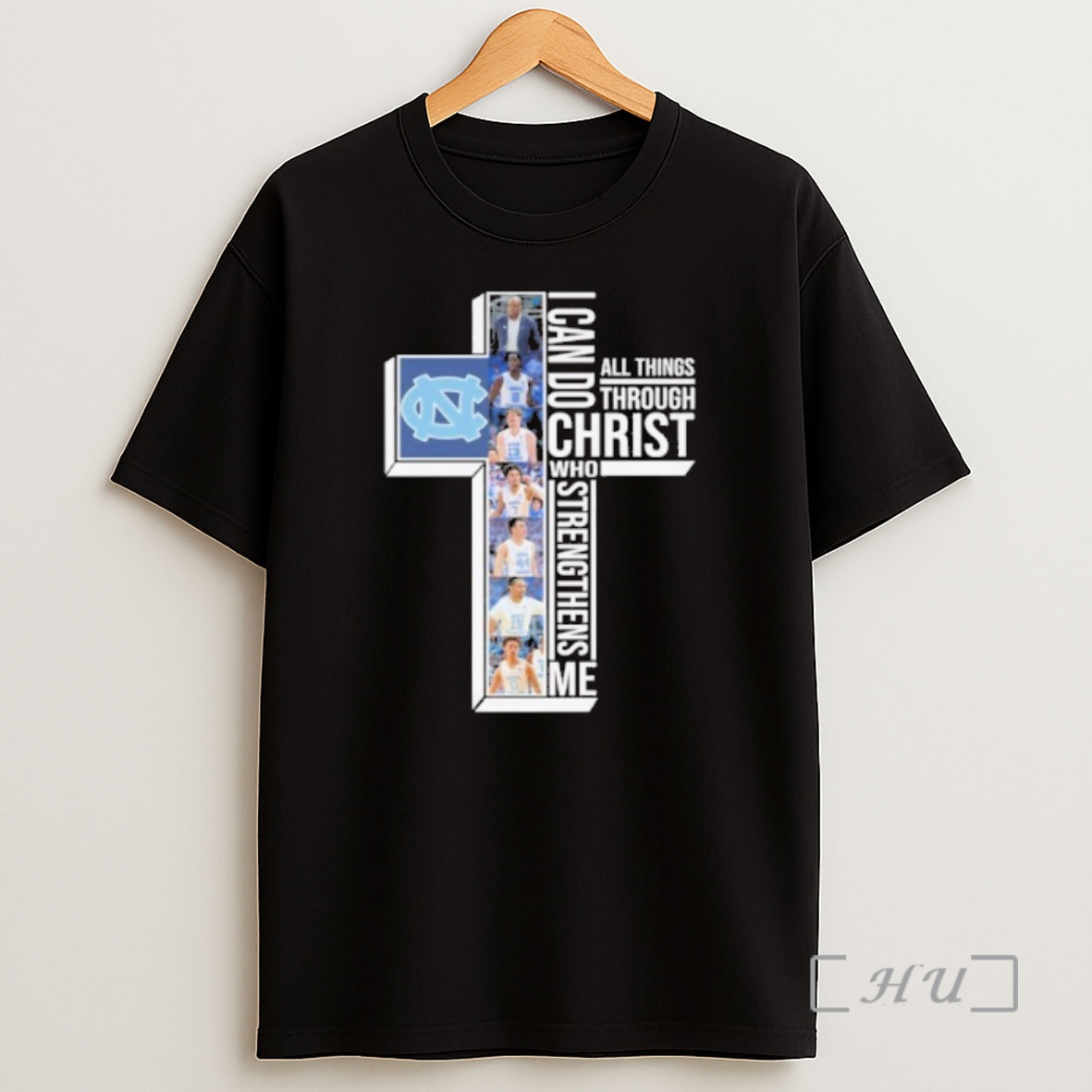 Officials I Can Do All Through Christ Who Strengthens Me North Carolina Player Shirt Sweatshirt Tee