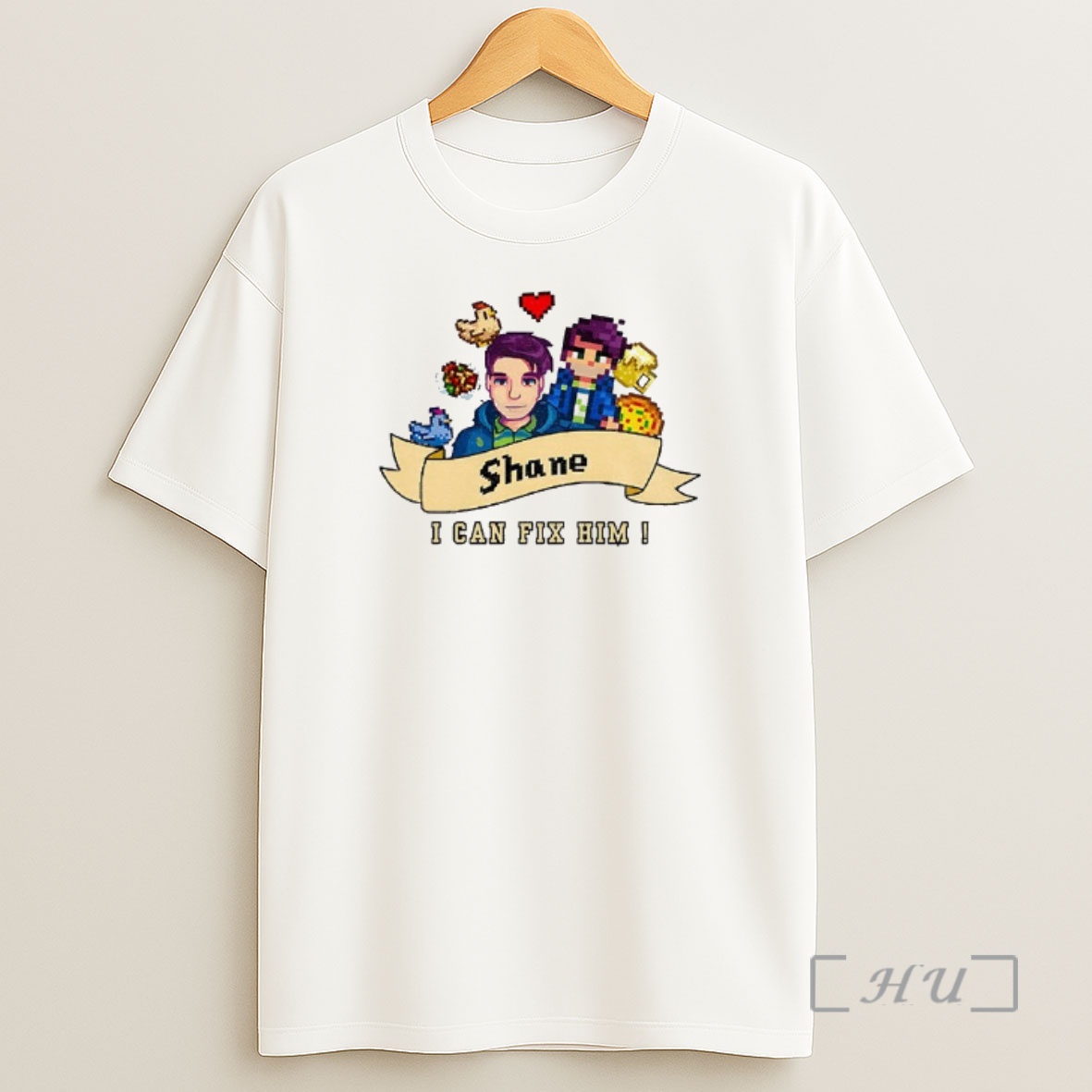 Officials I Can Fix Him X Stardew Valley Shane Shirt Sweatshirt Tee