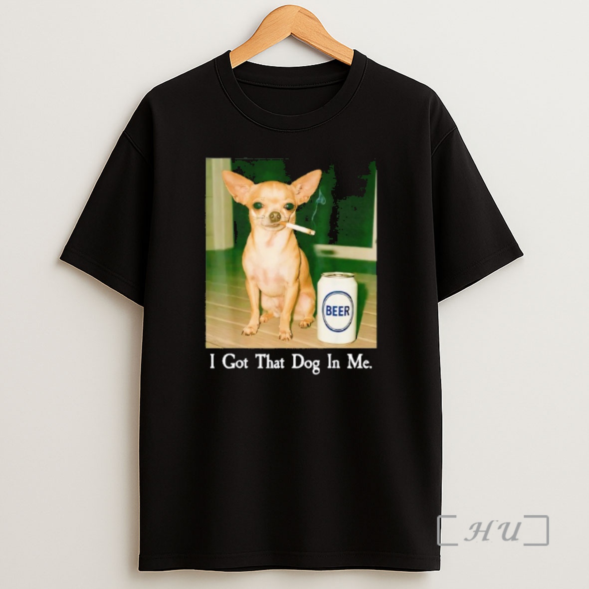Officials I Got That Dog In Me Funny Chihuahua Smoking Beer Meme Shirt Sweatshirt Tee