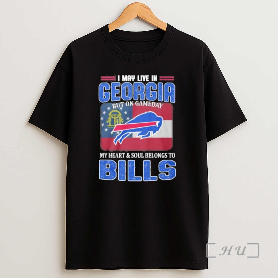 Officials I May Live In Georgia But On Gameday Buffalo Bills 2025 Shirt Sweatshirt Tee