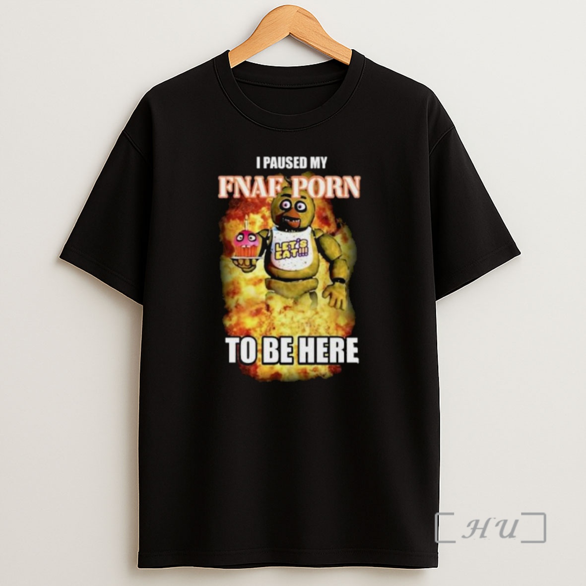 Officials I Paused My Fnaf Porn To Be Here Circle Black Shirt Sweatshirt Tee