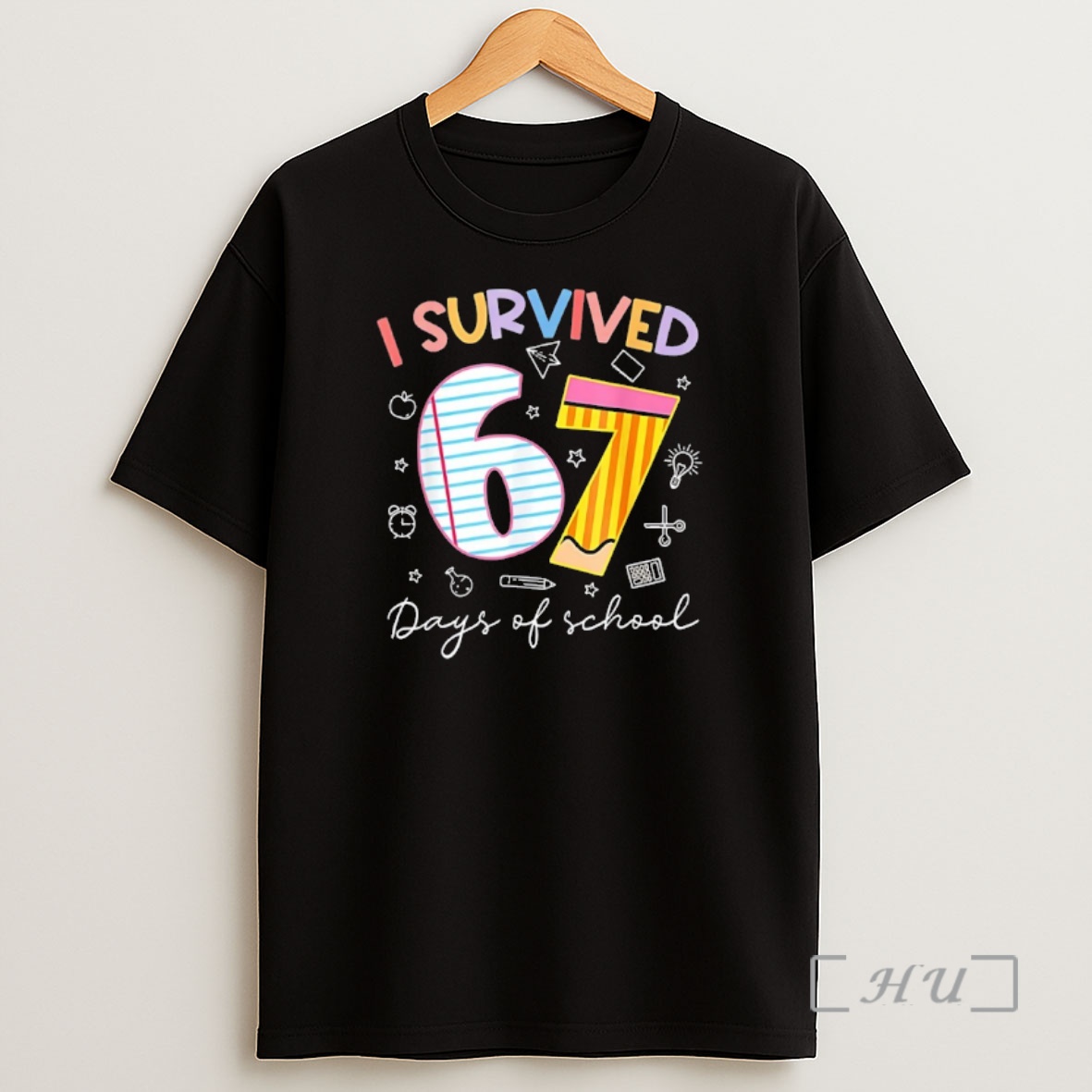 Officials I Survived 67 Days Of School Six Seven Meme Shirt Sweatshirt Tee