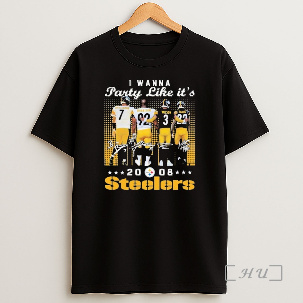 Officials I Wanna Party Like Its Pittsburgh Steelers 2008 Shirt Sweatshirt Tee