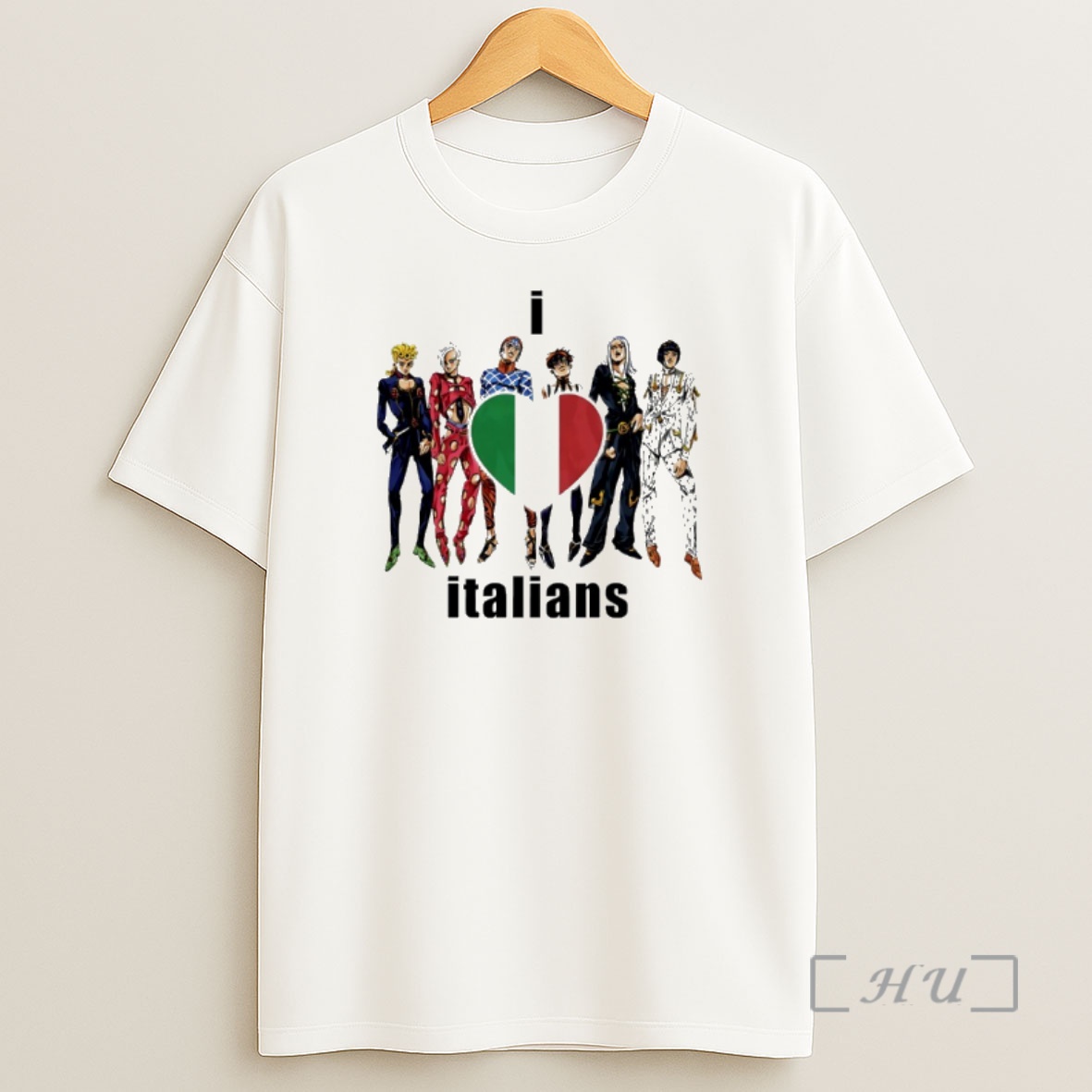 Officials I Heart Italians Bucciarati Jojos Bizarre Adventure Shirt Sweatshirt Tee