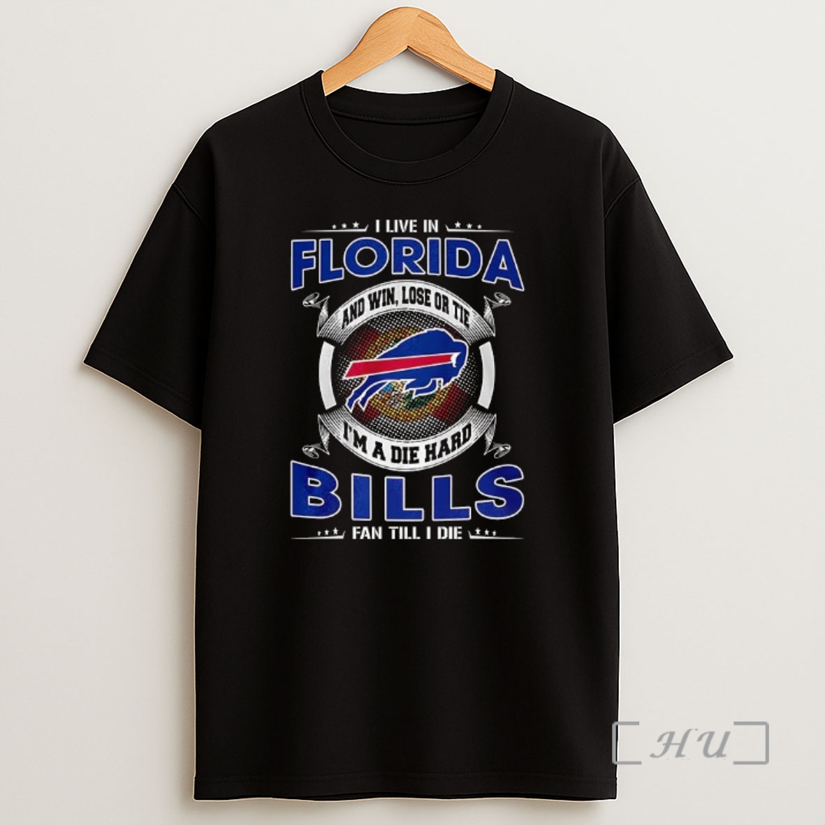 Officials I Live In Florida Buffalo Bills Fan Till I Die Shirt Sweatshirt Tee