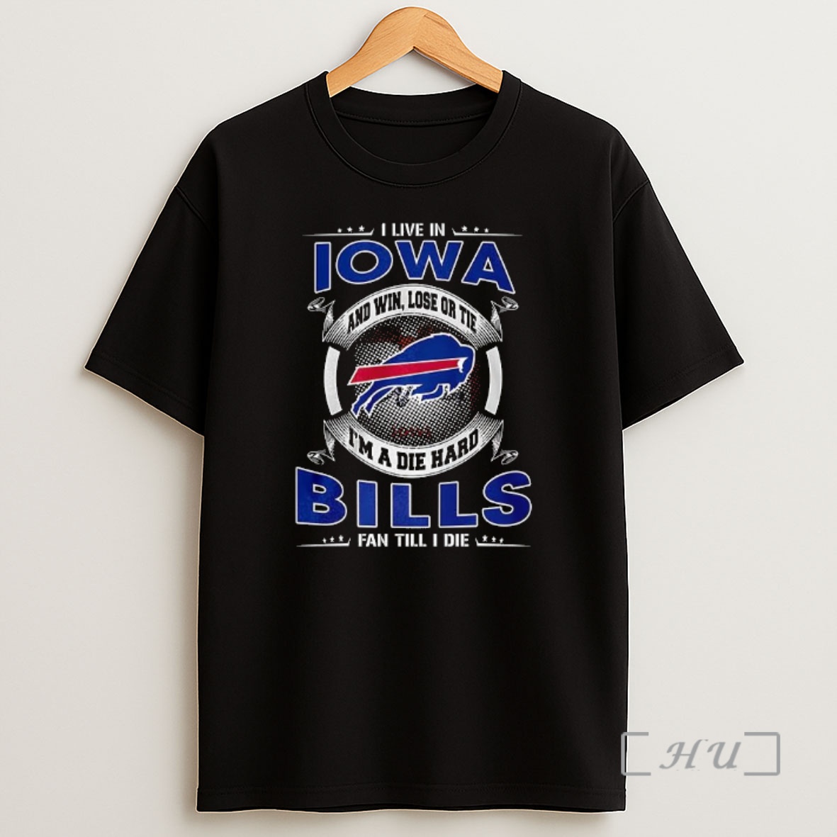 Officials I Live In Iowa Buffalo Bills Fan Till I Die Shirt Sweatshirt Tee
