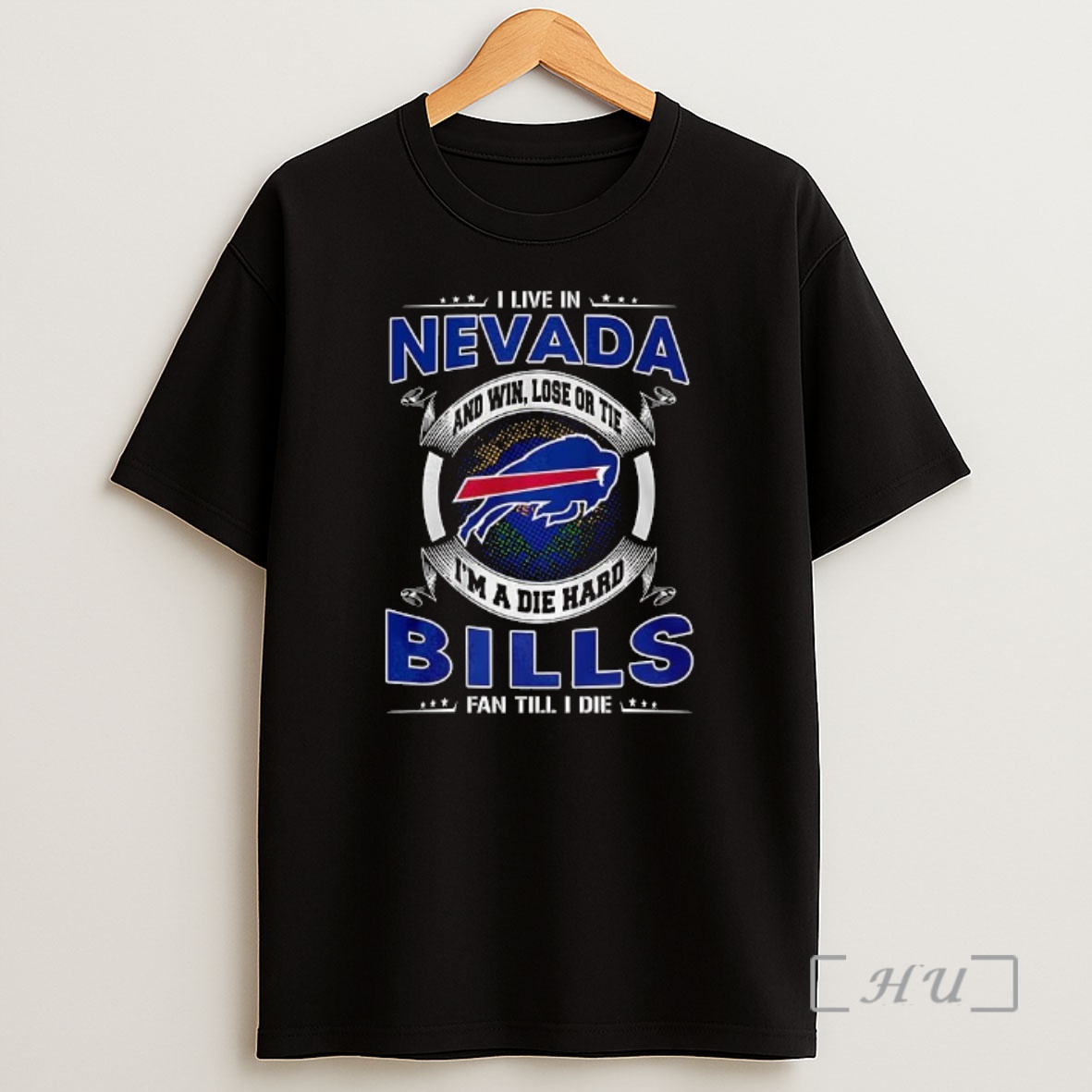 Officials I Live In Nevada Buffalo Bills Fan Till I Die Shirt Sweatshirt Tee