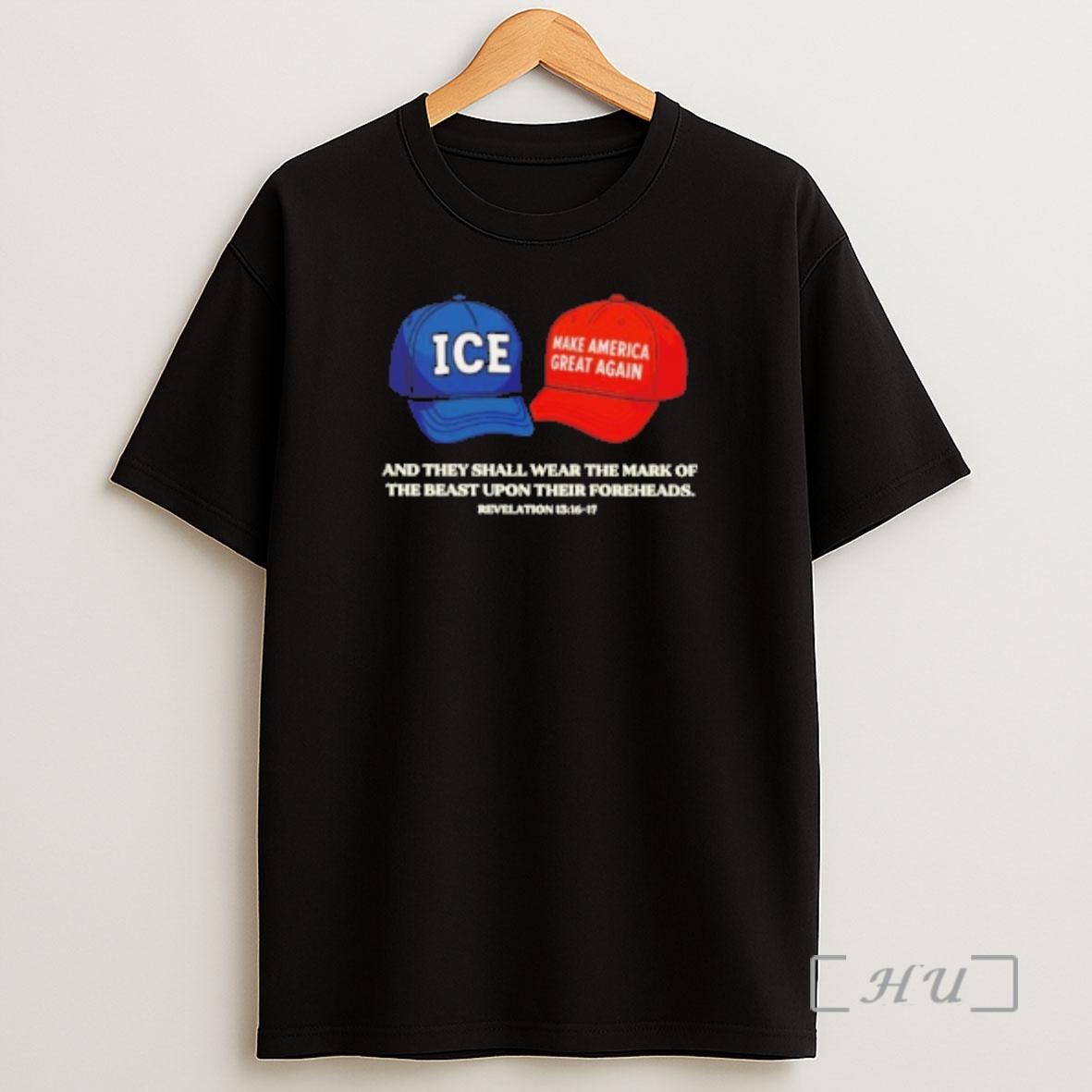 Officials Ice And Maga And They Shall Wear The Mark Of The Beast Upon Their Foreheads Shirt Sweatshirt Tee