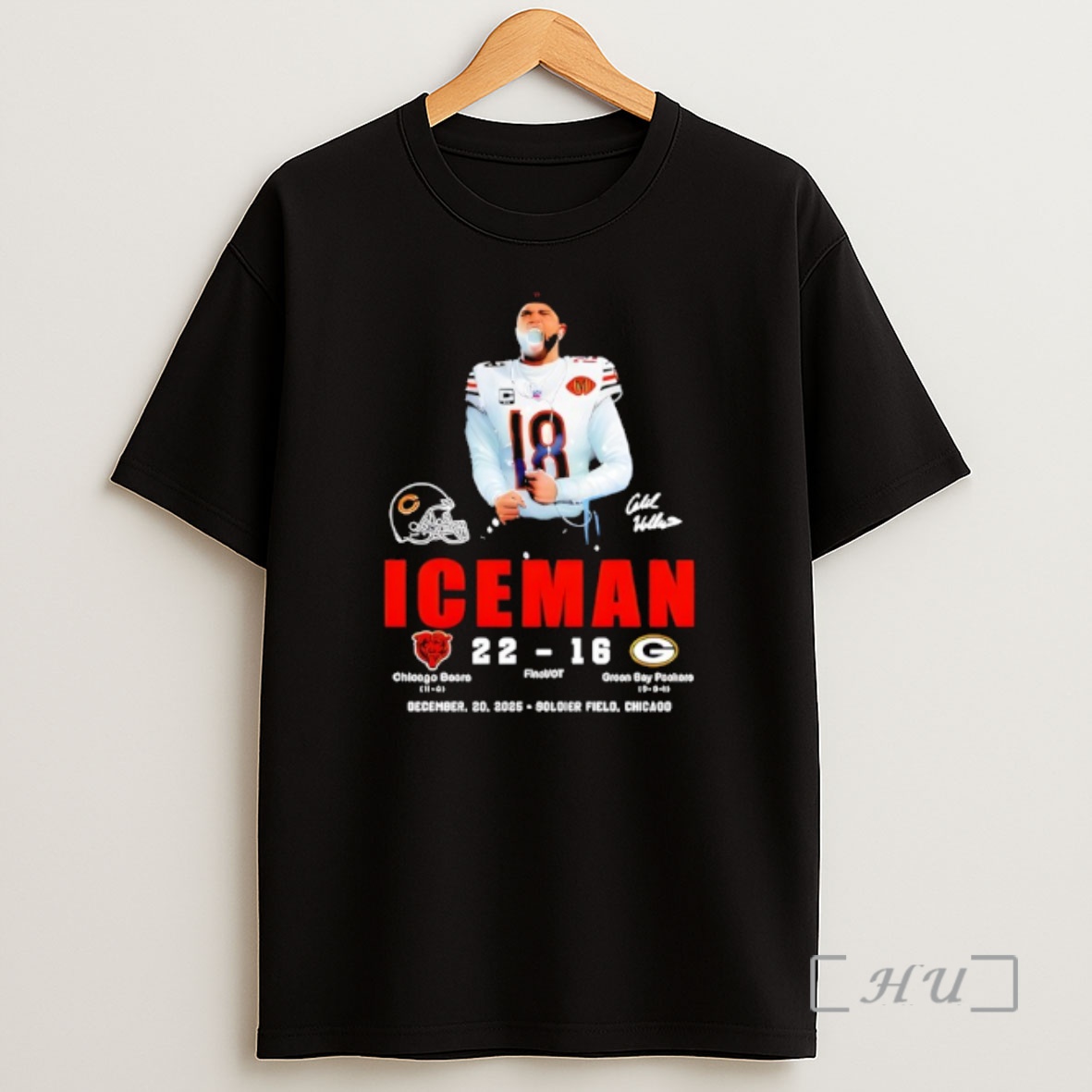 Officials Ice Man Caleb Williams Signature Dec 2025 Shirt Sweatshirt Tee