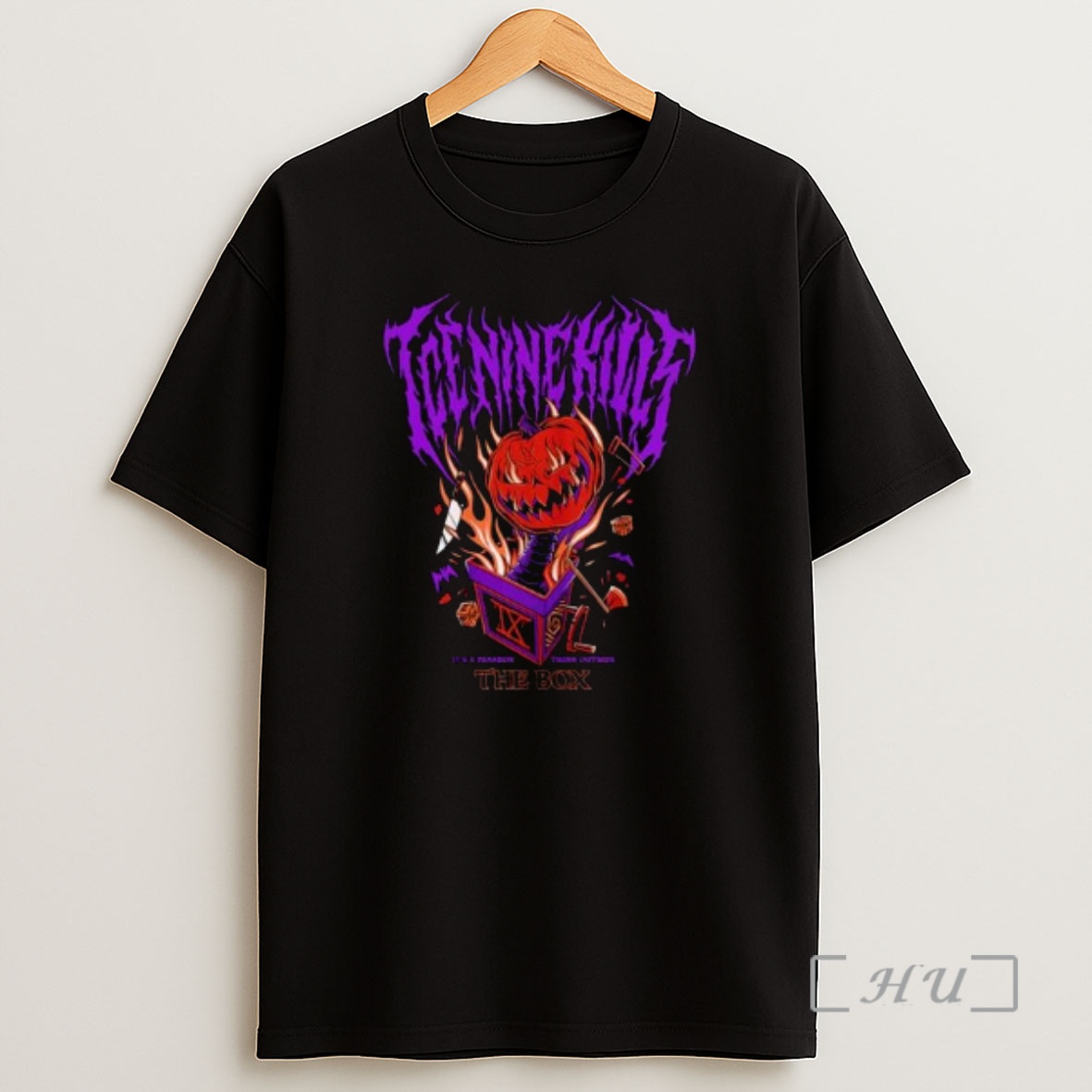 Officials Ice Nine Kills Night Mare On The Ninth Before Christmas Jacks In The Box Its A Paradon Think Outside Circle Black Shirt Sweatshirt Tee