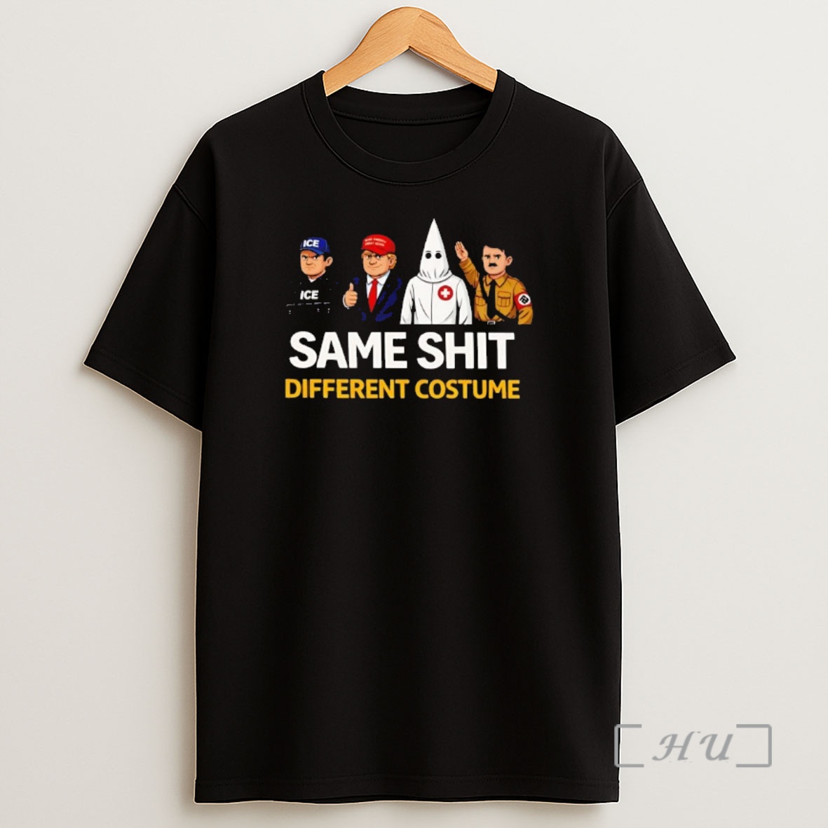 Officials Ice Trump Ku Klux Klan Adolf Hitler Same Shit Different Costume Shirt Sweatshirt Tee
