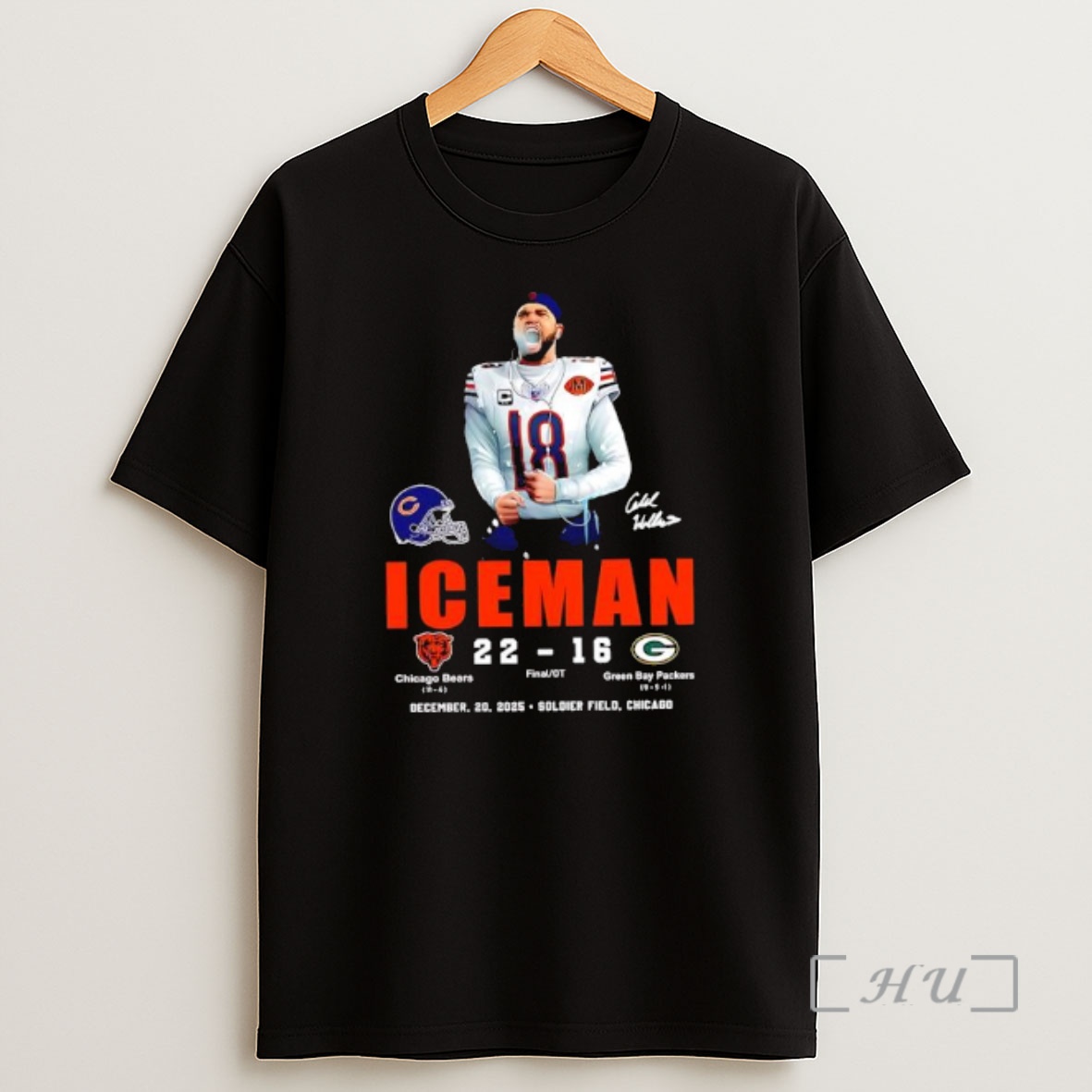 Officials Iceman Caleb Williams Chicago Bears Victory Green Bay Packers On December 20th 2025 Soldier Field Shirt Sweatshirt Tee