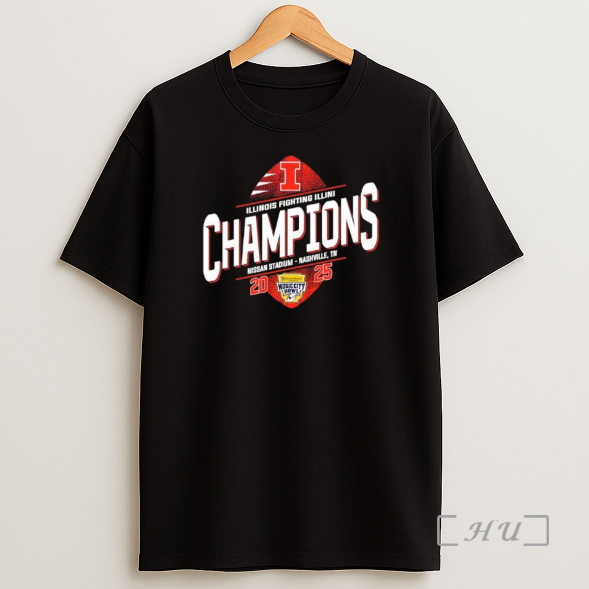 Officials Illinois Fighting Football 2025 Music City Bowl Champions Shirt Sweatshirt Tee