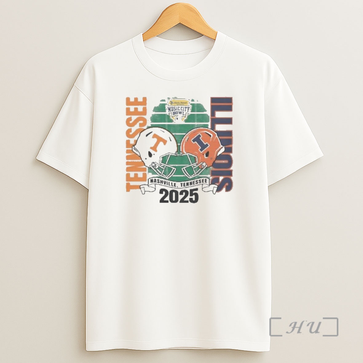 Officials Illinois Fighting Illini 2025 Music City Bowl Nashville Tennessee Helmet Shirt Sweatshirt Tee